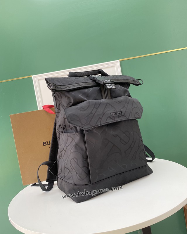Burberry專門店新款男士雙肩包 巴寶莉Thomas Bur專屬標識圖案提花尼龍布背包 yxb1310
